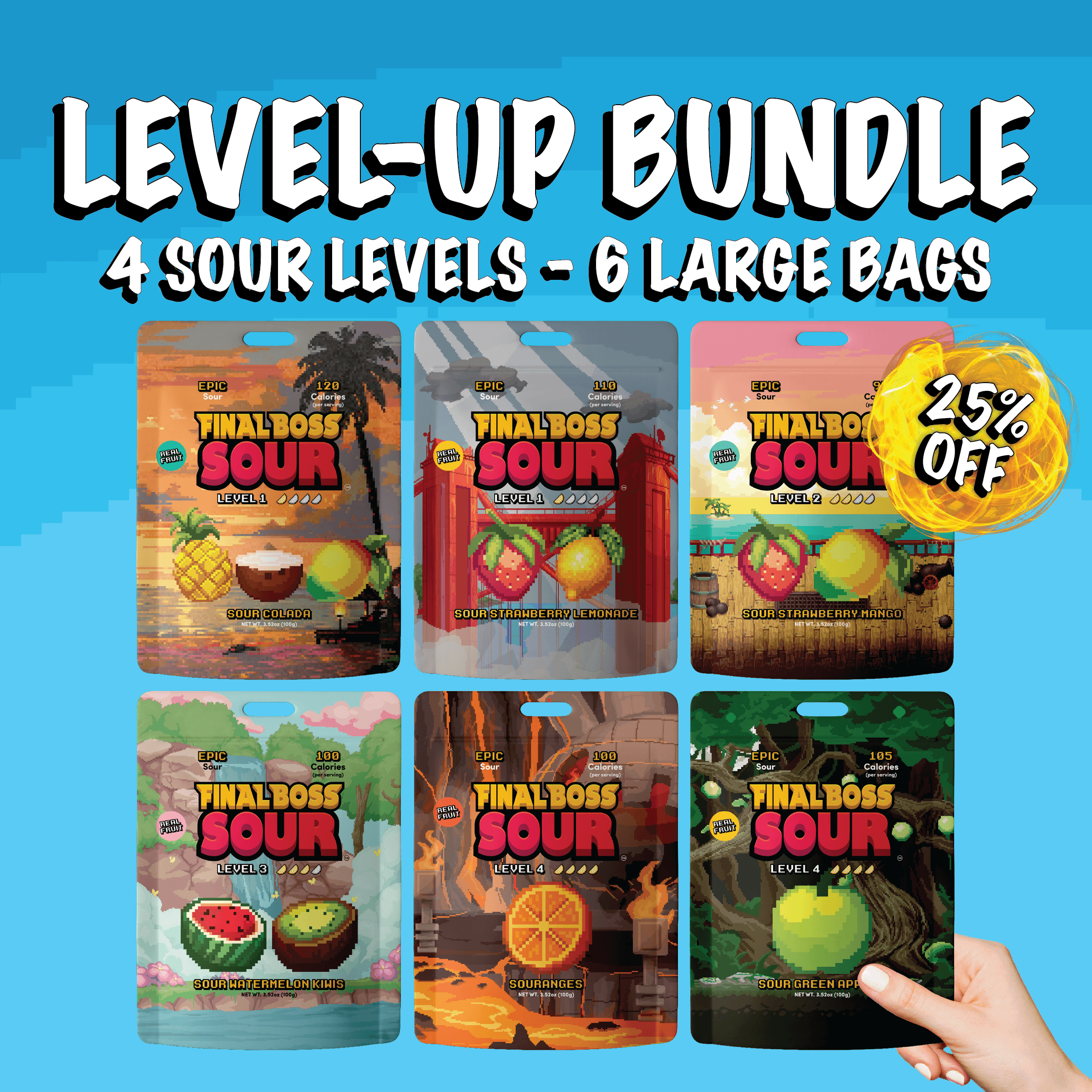 Final Boss Sour — Level-Up Bundle (6 Bags)